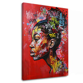 Immagine URBAN QUEEN su tela | Dettagli in acrilico